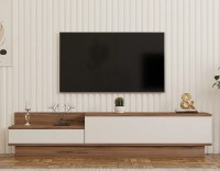 Тумба под ТВ Trendy Barko Walnut/White 160x35x35cm GTR000368