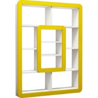 Etajeră Trendy Orkide White/Yellow 140x108.4x21.8cm GTR000441 imaginea #2 — magazin online Desire.md