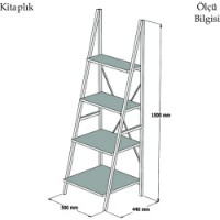 Etajeră Trendy Passi White/Black 150x50x44cm GTR000517 imaginea #4 — magazin online Desire.md