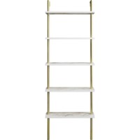 Стеллаж Trendy Paula White/Gold 174x60x22cm GTR006023 фото №3 — интернет-магазин Desire.md