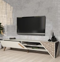 Тумба под ТВ Trendy Beril Cream/Walnut 180x40x37cm GTR000135 фото №4 — интернет-магазин Desire.md