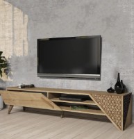 Тумба под ТВ Trendy Beril Oak/Walnut 180x40x37cm GTR000136 фото №4 — интернет-магазин Desire.md