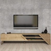 Тумба под ТВ Trendy Beril Oak/Walnut 180x40x37cm GTR000136