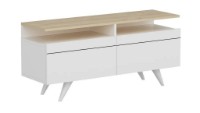 Тумба под ТВ Trendy Berlin 120 White/Oak 120x52x35cm GTR000191 фото №2 — интернет-магазин Desire.md