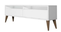 Тумба под ТВ Trendy Cel mai bun White/Walnut 150x50x30cm GTR000060 фото №3 — интернет-магазин Desire.md