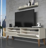 Тумба под ТВ Trendy Cel mai bun Cream/Walnut 150x50x30cm GTR000061 фото №2 — интернет-магазин Desire.md