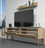 Тумба под ТВ Trendy Cel mai bun Oak/Walnut 150x50x30cm GTR000062 фото №2 — интернет-магазин Desire.md