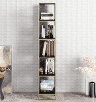 Etajeră Trendy Polka Gold/Black/Black Marble 178.5x31.3x32.2cm GTR006068 imaginea #2 — magazin online Desire.md