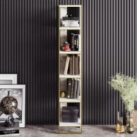 Etajeră Trendy Polka Gold/White/White Marble 178.5x31.3x32.2cm GTR006069 imaginea #4 — magazin online Desire.md