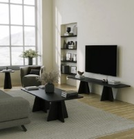 Тумба под ТВ Trendy Ciuperca Black 180x42x40cm GTR000296 фото №4 — интернет-магазин Desire.md