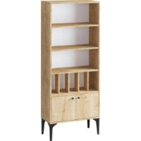 Etajeră Trendy Pollux Sapphire Oak/Black 175x60x30cm GTR006061 imaginea #4 — magazin online Desire.md
