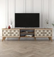 Тумба под ТВ Trendy Clasa Walnut/Cream 180x44x35cm GTR000088