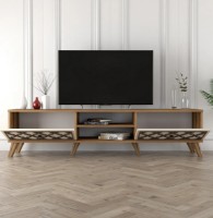 Тумба под ТВ Trendy Clasa Walnut/Cream 180x44x35cm GTR000088 фото №3 — интернет-магазин Desire.md