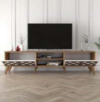 Тумба под ТВ Trendy Clasa Walnut/White 180x44x35cm GTR000089 фото №3 — интернет-магазин Desire.md