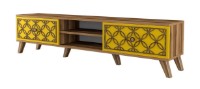 Тумба под ТВ Trendy Clasa Walnut/Yellow 180x44x35cm GTR000090 фото №4 — интернет-магазин Desire.md