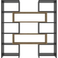 Etajeră Trendy Poyraz Oak/Anthracit 150x164x22cm GTR006083 imaginea #2 — magazin online Desire.md