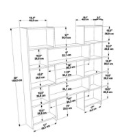 Etajeră Trendy Poyraz Oak/Anthracit 150x164x22cm GTR006083 imaginea #5 — magazin online Desire.md