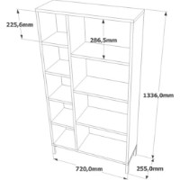 Стеллаж Trendy RL3-AA Pine Atlantic/Anthracit 133.6x72x25.5cm GTR000485 фото №5 — интернет-магазин Desire.md