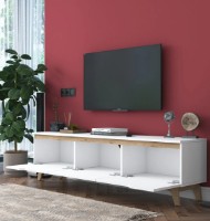 Comodă TV Trendy D1 2472 White/Oak 180x48.3x35cm GTR000383 imaginea #3 — magazin online Desire.md