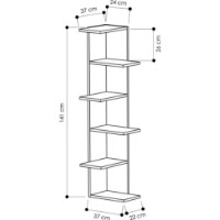 Etajeră Trendy Saso White 37x141x24cm GTR000411 imaginea #2 — magazin online Desire.md
