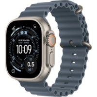 Smartwatch Apple Watch Ultra 3 GPS + Cellular 49mm Natural Titanium Case with Anchor Blue Ocean Band (MEWH4) imaginea #2 — magazin online Desire.md