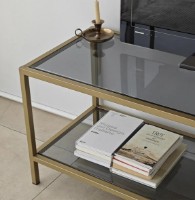 Comodă TV Trendy De baza Gold 130x45x40cm GTR000310 imaginea #3 — magazin online Desire.md