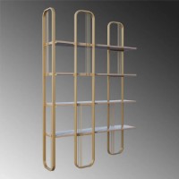 Стеллаж Trendy Sierra Gold 182x124x26cm GTR006043 фото №3 — интернет-магазин Desire.md
