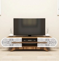 Тумба под ТВ Trendy Defne Walnut/White 145x37x35cm GTR000077