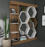 Стеллаж Trendy Sueno Walnut/White 177.4x140x29.6cm GTR006063 фото №5 — интернет-магазин Desire.md