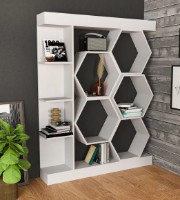 Etajeră Trendy Sueno White 177.4x140x29.6cm GTR006062