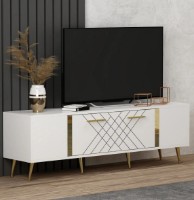 Comodă TV Trendy Detas White/Gold 150x48.2x35cm GTR006398 imaginea #2 — magazin online Desire.md
