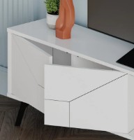 Comodă TV Trendy Duna White/Black 180x50x29.6cm GTR000016 imaginea #3 — magazin online Desire.md