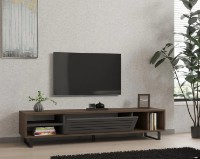 Comodă TV Trendy Eray Walnut/Anthracit 160x40x35cm GTR000365 imaginea #4 — magazin online Desire.md
