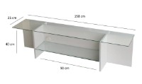 Comodă TV Trendy Evadare White 158x40x35cm GTR000302 imaginea #4 — magazin online Desire.md
