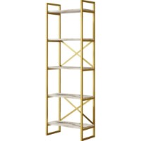 Etajeră Trendy VG3-GE Gold/White Marble 175x58x30cm GTR000487 imaginea #2 — magazin online Desire.md