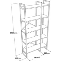 Etajeră Trendy VG4-GE Gold/White Marble 175x87.5x30cm GTR000492 imaginea #4 — magazin online Desire.md