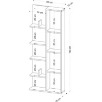 Etajeră Trendy Viva White 150x60x18cm GTR005999 imaginea #4 — magazin online Desire.md
