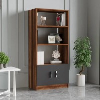 Etajeră Trendy VO4-BA Walnut/Anthracit 140x63.6x37.6cm GTR000483 imaginea #2 — magazin online Desire.md