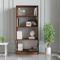 Etajeră Trendy VO4-BA Walnut/Anthracit 140x63.6x37.6cm GTR000483 imaginea #3 — magazin online Desire.md