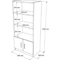 Etajeră Trendy VO4-W White 140x64x35.5cm GTR000482 imaginea #5 — magazin online Desire.md