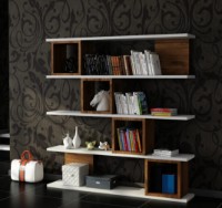 Etajeră Trendy Wind Walnut/White 119.1x120x19.5cm GTR006012