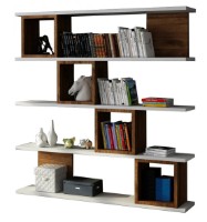 Etajeră Trendy Wind Walnut/White 119.1x120x19.5cm GTR006012 imaginea #2 — magazin online Desire.md