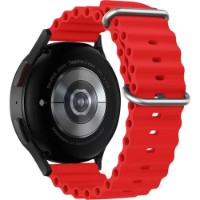 Curea Hoco WH01 Flexible Series Marine Double Buckle Silicone Watchband 20mm Red imaginea #1 — magazin online Desire.md