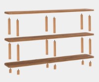 Etajeră Trendy Zen Pine Atlantic 180x74.9x35cm GTR006076 imaginea #3 — magazin online Desire.md