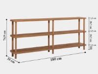 Etajeră Trendy Zen Pine Atlantic 180x74.9x35cm GTR006076 imaginea #5 — magazin online Desire.md