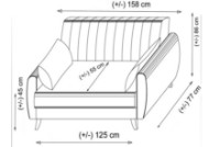 Диван Trendy Alkon Dark Grey 158x86x77cm GTR007503 фото №8 — интернет-магазин Desire.md