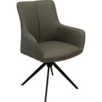 Стул Deco Queen Stofa + Piele C2532V Grey (FQENSP-ERF-GRY)