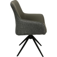 Стул Deco Queen Stofa + Piele C2532V Grey (FQENSP-ERF-GRY) фото №2 — интернет-магазин Desire.md