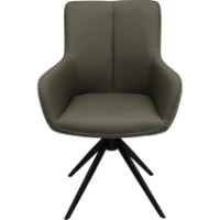 Стул Deco Queen Stofa + Piele C2532V Grey (FQENSP-ERF-GRY) фото №4 — интернет-магазин Desire.md