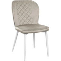 Стул Deco Tusk Catifea Camel HLR7 + White Legs